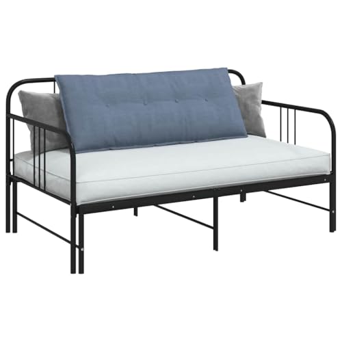 Coussin de dos déhoussable 120x50 cm en velours bleu roi - 4