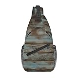 Design du produit : ce sac à bandoulière rustique à motif vieux bois de grange dispose de poches latérales pratiques pour un accès facile aux parapluies ou aux bouteilles d'eau, évitant les désagréments pendant le voyage.