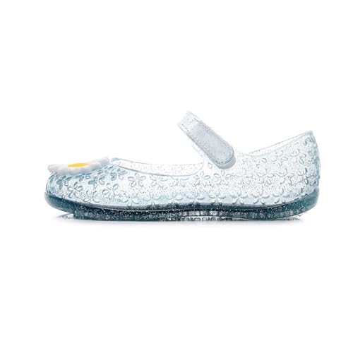 Toddler Girl Floral Jelly Sandals Kids Cute Flower Mary Jane Shoes Party Closed Toe Princess Flat Sandal with Strap4