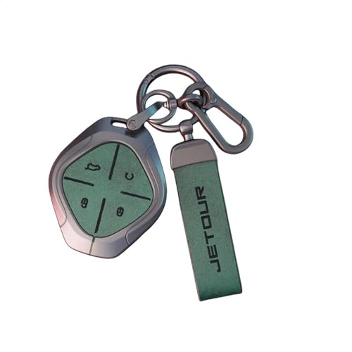 Zinc Alloy + Leather Cover Fit for Chery Jetour Dashing IDM I-DM X-1 Plus Car Key Full for Case Bag Metal Buckle(Style 4)