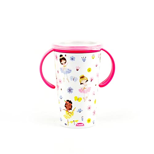 Copo Infantil Antivazamento Com Alça 360 Magic 280 ML Plasutil (Bailarina)