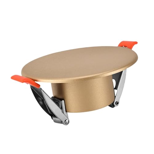 Qianly Spring Ceiling Cover Plate Recessed Light Trim Home Improvement Decorative Panel for Ceiling Openings Livingroom, gold