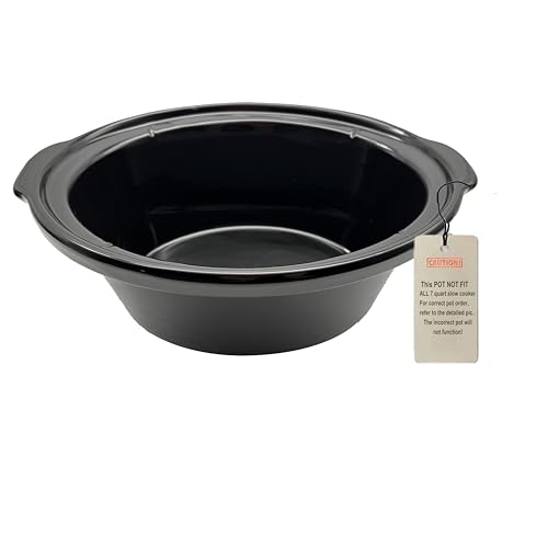 7 quart slow cooker ceramic pot replacement, Compatible...