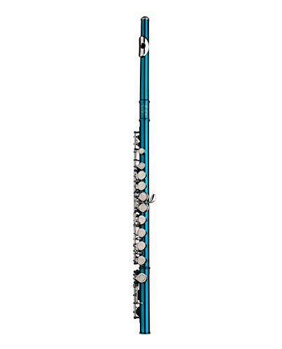 GLORY Closed Hole C Flute with Case, Tuning Rod and Cloth, Joint Grease and Gloves, Sea Blue