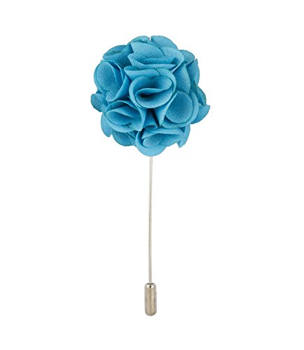 Knighthood Baby Blue Flower Bunch Lapel Pin Badge Coat Suit Wedding Gift Party Shirt Collar Accessories Brooch for Men Baby Blue