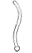 Crystal Glass Pleasure Wand Dildo Penis - AKStore - Smooth Glider Curved Glass,Clear