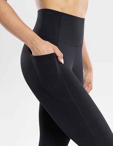 ENERBLOOM Leggings de treino feminino com bolsos calças de ioga de cintura alta 28 