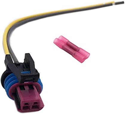Aokus for GM LS 2-Wire Pigtail - Coolant Temperature Sensor Connector - Water Temp LS1 Plug Radiator Switch OEM Color LS1 LS3 LS2 LQ4 LQ9 LS6 L92 L99 L33 LR4