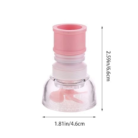 Image of Adjustable Kitchen Splash Plastic Water Saving Faucet Sprinkle Head Nozzle Bathroom Tap-Multi Color- (Pack OF-01), 2.59x1.81 inch