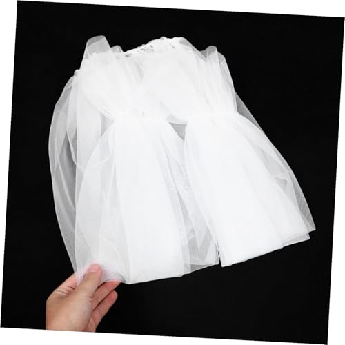 Guantes de novia tul para transformar vestidos sencillos en trajes de noche solemnes 4