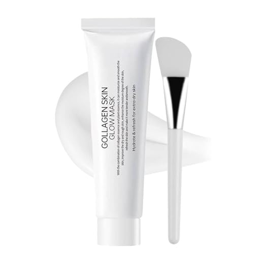 Image of Korean Milky Mask, Collagen Wrapping Peel off Face Mask, Collagen Skin Glow Mask, Hydrating & Brightening, Glow & Rejuvenating Skin, Improves Elasticity Pumps Saggy Skin, Korean Skincare (1PC)
