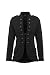 Produktbild Eitex Damen Blazer Damenjacke Military Knöpfe Gr- 34/36 bis 44/46 Military Army Style Lang und kurz (kurz schwarz, 38/40)