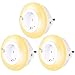 Produktbild Emotionlite Nachtlicht Steckdose mit Dämmerungssensor, LED Nachtlampe Kinder Schützen Steckdose Helligkeitssensor, Auto/AUF/AUS mit Lichtsensor 4 Helligkeit Einstellbar WarmWeiß 3000K 3 Stück