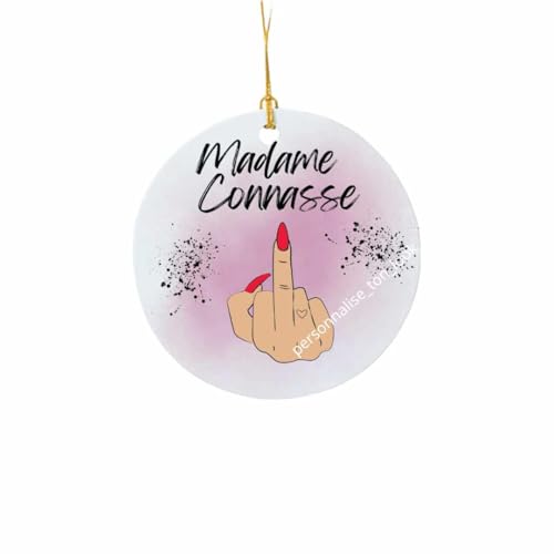 Générique - suspension rétroviseur voiture drole Connasse porte clé accessoire voiture décoration voiture grigri pour véhicule humouristique