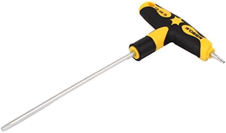 sourcingmap Torx Screwdriver, T20 Security Star Screw Driver with 4.9" CR-V Shaft and T Handle