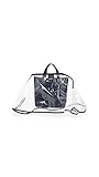 The Handbag Raincoat Women's Mini City Slicker Handbag Raincoat, Clear/Black, One Size