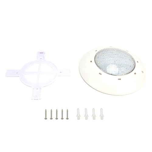 LIYJTK LÁMPARA PARA PISCINA PLÁSTICO IP68 LED ILUMINACIÓN SUBACUÁTICA AC12V LUZ BLANCA PARA PISCINAS ACUARIOS (18W)