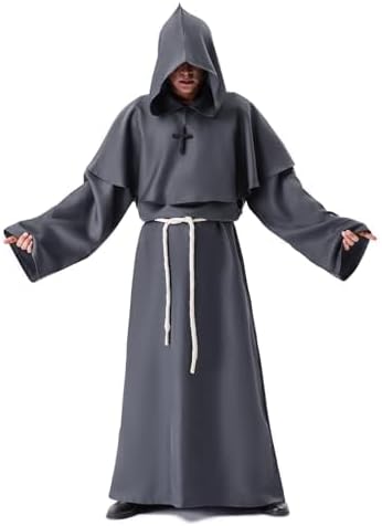 Myir JUN Halloween Kostüm Herren, Faschingskostüm Männer Karneval Kostüm | Mittelalterliche Fasching Kostüm Karnevalskostüm Mittelalter Kleidung Halloween Outfit Erwachsene