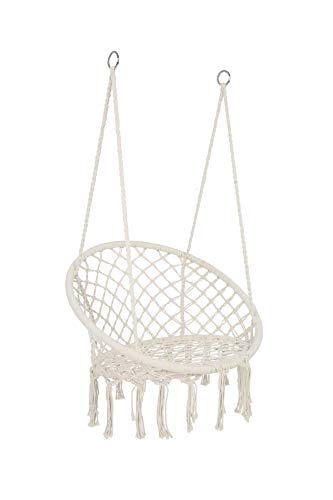 YAFF Hammock Chair Macrame Swing Max 330 Lbs Hanging Cotton Rope Hammock Swing Chair for Indoor and Outdoor-1623