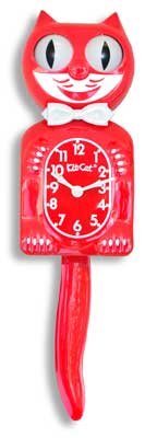 Red gentleman Kit-Cat Clock Cat orologio a pendolo
