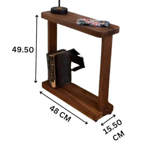 Image of ONIJA Side Table Sofa /Bed Side End Table Coffee Table for Living Room | Sheesham Wood Samll Side Shelf Bedside Table for Bedroom Decor