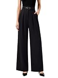 NIMIN Womens Wide Leg Work Dress Pants Business Casual Trousers Black