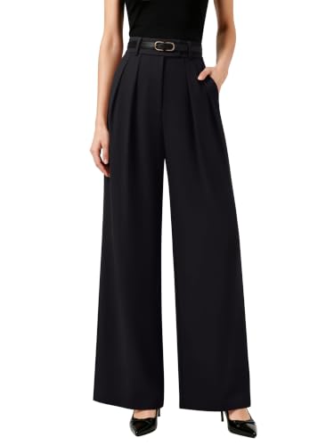 NIMIN Women's Wide Leg High Waist Business Casual Pants #TOP12