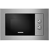 HEINNER HMW-MDBI20MIX 20L Einbau-Mikrowellenofen mit Digitalsteuerung und 1000 W Schwarzes Glas - 5 Jahre Garantie (Schwarz, 20 L)