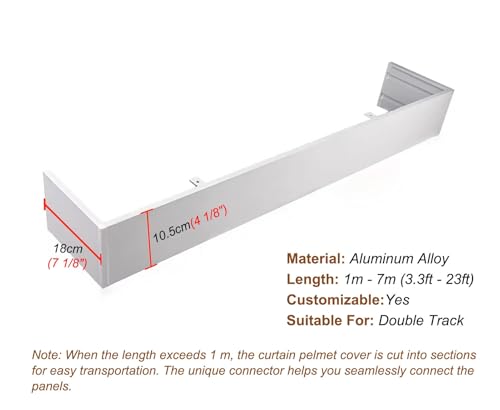Oculta rieles con la cenefa de aluminio de 480 cm para techo 7