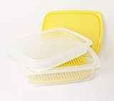  TUPPERWARE TW Cool`N Fresh 1x 1,5L + 1x 700ml Behälter + Deckel glatt Gelb + 1x Frischegitter Gelb Coolsmart + Kühle Ecke Mint 500ml