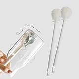 ZengRun - Bottle Brush Quick Cleaning Dishwashing, Long Handle Dish Cup Bottle Washing Scrubber for Rinse Pan Dish Bowl, Water Cups, Coffee Mugs，Baby Bottle Usable - White 2 pcs