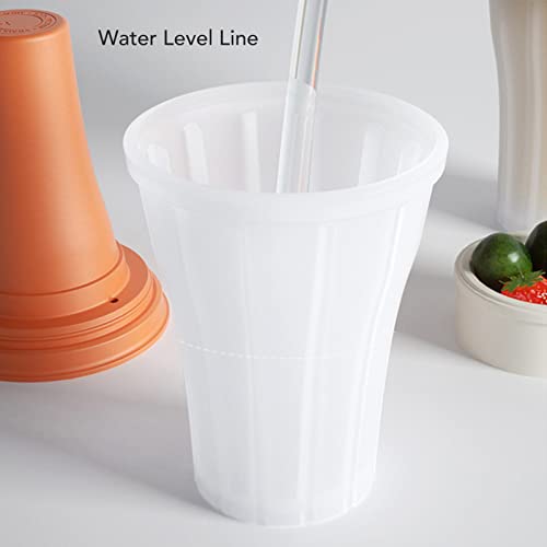 Slushie Cup, Slushy Maker Becher, Gefrorener Becher 150ml, Doppelschicht-Siliziumbecher, Frozen Magic Squeeze Cup,Instant Slushie Cup, zum Zubereiten von gefrorenen Fruchtshakes,Milchshakes(Naranja) – Bild 6