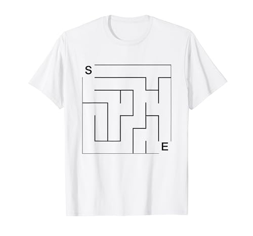 Image of Start End Kids Maze Cool Puzzle Design T-Shirt