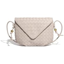 Small size woven luxury womens satchel, mini clamshell portable adjustable age-reducing travel daily shoulder bag