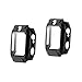 Mikikit 2pcs Watch Compatible for xplora Covers Full Protectors Mm Case Tempered Wristwatch Protective Protector Screen Xgo Compatible with xplora Black Coverage Cases Shell Smartwatch