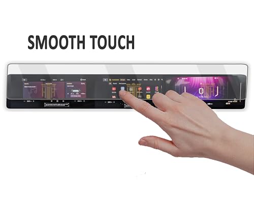 Image of HONEY TEMPERED HUB Glossy Screen Guard For NEW MAHINDRA XEV 9E 2025 ELECTRIC /FULL TOUCHSCREEN INFOTAINMENT GUARD /Anti Scratch / Xev9E Electric Car Display Accessories [Not Tempered Glass]