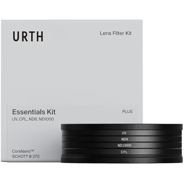 Urth 52mm Filtr UV, Okrągły Polaryzacyjny (CPL), ND8, ND1000 Zestaw Filtrów do Obiektywu (Plus+)