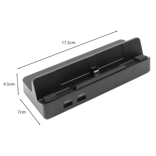 Sarini Ladedock OLED-Videokonverter mit Ethernet-Anschluss,4K HDMI 2.0,USB 2.0-Anschlüsse,Dockständer-Zubehör für TV-Dock für Nin-tendo Sw-Itch/OLED – Bild 3