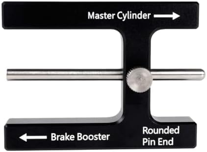 Car Brake Booster Push Rod Adjustment Tool, Brake Pedal Distance Adjustment Tool with Magnet, Brake Booster with Master Cylinder, Push Rod Length Gauge for Brake Booster with Adjustable Pin