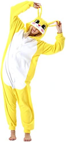 Women's Men's Adult Pajamas Unisex Animal Onesies Novelty Pyjamas Nightwear Halloween Homewear Cosplay Costume Loungewear Onepiece for Height 148-187CM