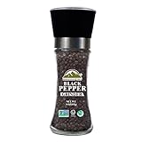 Himalayan Chef Black Pepper Grinder, 100% Whole black peppercorn, 6.17 Ounce