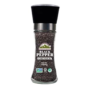 Himalayan Chef 100% Whole black peppercorn, Black Pepper Grinder, 3 Ounce (Pack of 1)