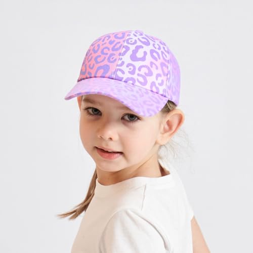 YAQUEKOU Unisex Kinder Baseballkappe Freizeit Cap Mädchen Sonnenschutz Verstellbar Sommer Outdoor Sonnenhut für Mädchen 3-10 Jahre (F, 3-10 Jahre)
