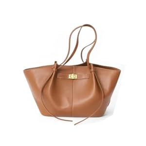 Générique Sac à Main de Cours en Cuir Élégant Grande Capacité (Yellow)