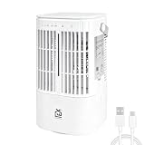 Ventilador nebulitzador portàtil de 25,8 cm, ús per USB amb connexió a corrent, 3 velocitats de vent, aspes orientables, dipòsit inferior de 900 ml, llum RGB, per a ús en la llar o l'oficina.