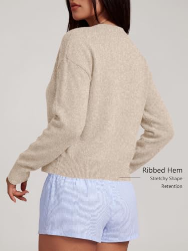 Image of Trendy Queen Cropped Cardigan Sweaters for Women Fall Fashion Clothes 2026 | Lightweight Knit Button-Down, Y2K Open-Front Layering Piece for Fall, Spring & Office Wear