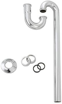 Master Plumber 453-050 1-1/4-Inch O.D. Tube Slip Joint x 20-Inch Chrome Lavatory Floor Drain S Trap - Quantity 1