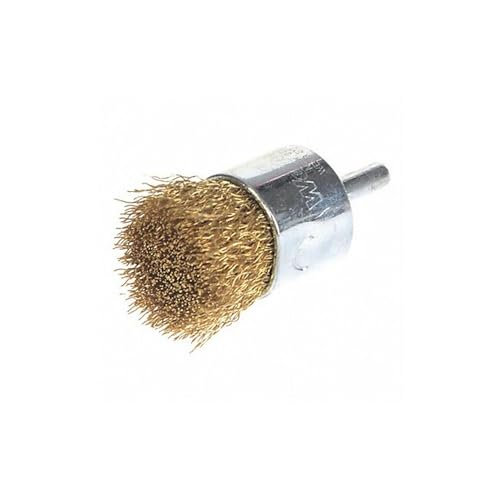 Crimped Wire End Wire Brush, Brass, 1