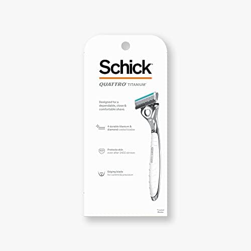 Schick Quattro Titanium Razor — Schick Quattro, Quattro Razor, Titanium Razor with 3 Refill Blades — view 8