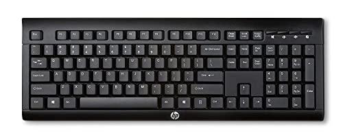 Preisvergleich Produktbild HP K2500 Tastatur RF Wireless Schwarz - Tastaturen (Standard, Kabellos, RF Wireless, Schwarz)